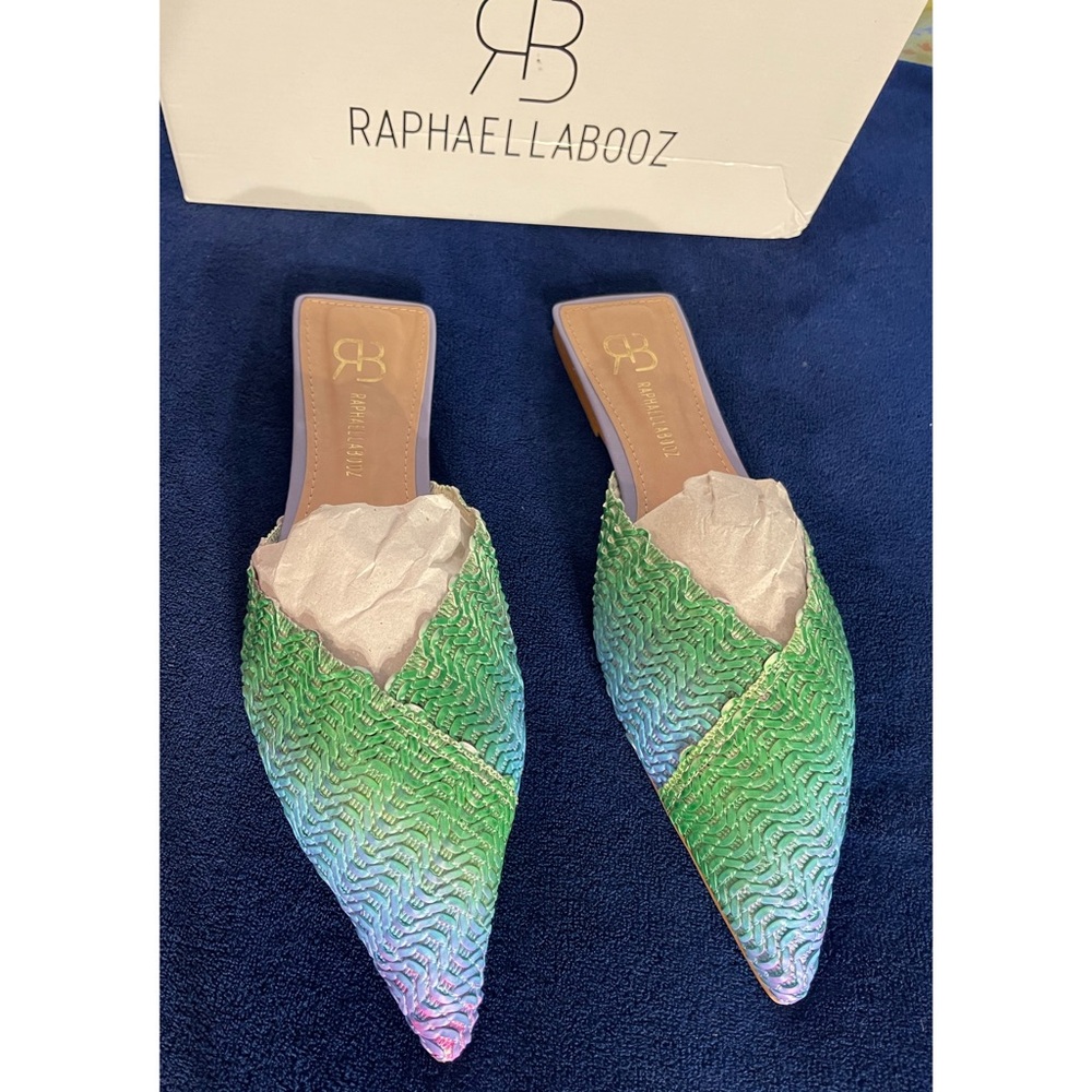 Anthropologie x Raphaella Booz Pointed-Toe Raffia Mules
NWT SZ 10 - Picture 1 of 14